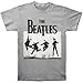 Bravado Men's The Beatles Jump Photo Teaser T-Shirt Large Heather