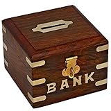 Artncraft Chirstmas Sale -Safe Money Box Wooden Piggy Bank For Boys Girls And Adults