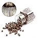Yesurprise 1000 Silicone Micro Link Rings 5mm Lined Beads for Hair Extensions Tool Dark Blonde
