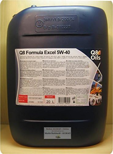 Q8 Formula Excel 5 W40, 20 Liter