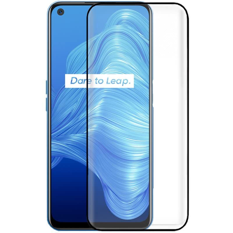 Cool Tempered Glass Screen Protector for Realme 7 5G (FULL 3D Black)