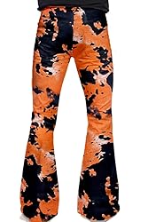 Men's Bell Bottom Pants 70s 60s Outfits for Men,Tie