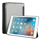 IVSO New iPad 2017 iPad 9.7 inch Case - Ultra Slim Smart Case with Semi-transparent PC Frosted Rubber Back Cover Auto Sleep/Wake Function for Apple iPad 9.7 inch 2017 Tablet(Black)
