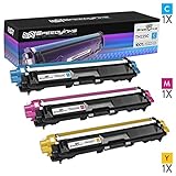 Speedy Inks - Compatible with Brother Set of 3 TN225 color toner cartridges TN225C, TN225M, TN225Y for Brother HL-3140CW, HL-3170CDW, MFC-9130CW, MFC-9330CDW, MFC-9340CDW.