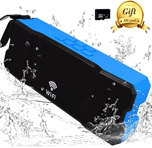WIFI Speaker, YaufeyPet Portable Waterproof Bluetooth Speaker Enhanced Bass Cloud Speaker ,Multi-Room Sound Solution With MUZO ,10-Watt Powerful Dynamic Audio Distance Connection Durable Design(Blue)