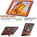 TOPSKY Case Compatible with iPad Air/A1474/A1475/A1476 9.7 inch,Built-in Kickstand Heavy Duty Protection Shockproof Rugged Defender Protective Cover Cases for iPad Air (Orange)