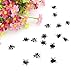 O-Best 100Pcs Mini Flies Verisimilar Magic Trick Joke Toy HALLOWEEN PROP Prank Plastic Flies Kidding Novelty Halloween