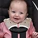 Eddie Bauer 2 Piece Baby Car Seat Plush Strap Covers, Bear, Tan/White