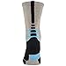 Nike Men's Hyper Elite Crossover Crew Basketball Socks - Large - Omega Blue/Black