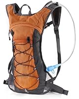 Hydration Pack Backpack with 70 oz 2L Water Bladder for Running, Hiking, Cycling, Climbing, Camping, Biking (ORANGE)