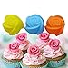 Fantastic Zone 36 Pcs Reusable Silicone Muffin Cups, 6 Shapes with 6 Colors, Non-Stick, Food Grade Heat Resistant (Up to 480°F) Mini Baking Molds