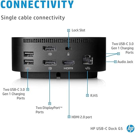 Amazon Com Hp Usb C Dock G5 5tw10aa Abb Computers Accessories