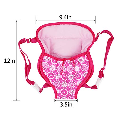 2 Pack Baby Doll Backpack Doll Carrier Doll Accessories Doll Sleeping Bag Girl's Birthday Christmas Gift Sleepover Slumber Party American Girl My Life Our Generation Madame Alexander
