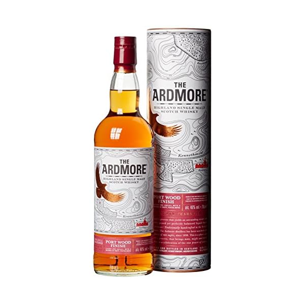 Ardmore 12 Jahre | Port Wood Finish Single Malt Whisky | mit Geschenkverpackung | 46% Vol | 700ml Einzelflasche
