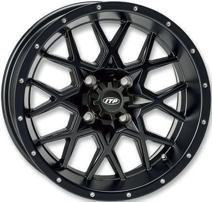 ITP Hurricane Matte Black ATV Wheel Front/Rear 17x7 4/110 - (5+2) [17RB110] - Thumbnail 2