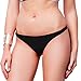 Sexy Swimwear Women's Brazilian Cheeky Bikini Itsy Bottom Thong Swimsuit, Black, S