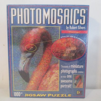 Flamingo Photomosaics Puzzle by Robert Silvers