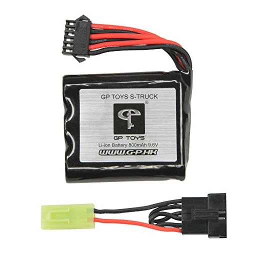 GPTOYS 800mAh Li-ion RC Car Rechargeable Battery DJ02 for GPTOYS S911 S912 High Speed Truck Accessory Spare Parts (New Version)