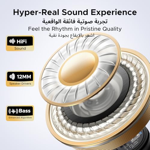 UGREEN ClipBuds, Open-ear Wireless Headphones with 4 Mic Clear Call Earbuds Clip on Earphones Bluetooth 6.0, App&Touch Control, IPX5 for Running Fitness, 30H Playtime, iOS&Android, Fit for S26 Ultra