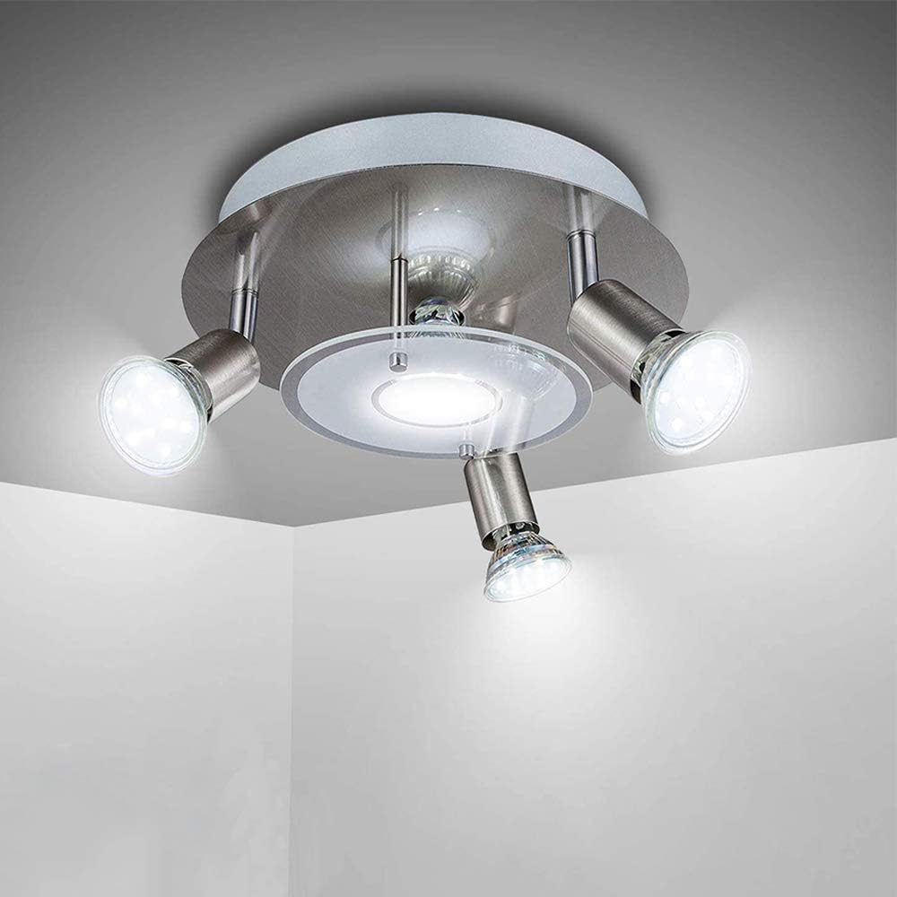 Ceiling Lights Chandeliers Modern 4 Way Gu10 Led Ceiling Light Fitting Ceiling Spotlight Kitchen Lights Uk Home Furniture Diy