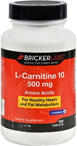 Bricker Labs Carnipure L-Carnitine - 500 mg - 100 Tablets