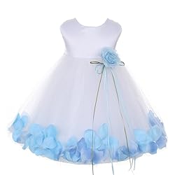 iGirlDress Baby Girls Satin Bodice Flower Pageant
