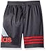 adidas Toddler Boys' Active Logo Shorts, Mercury Grey/Red, 4