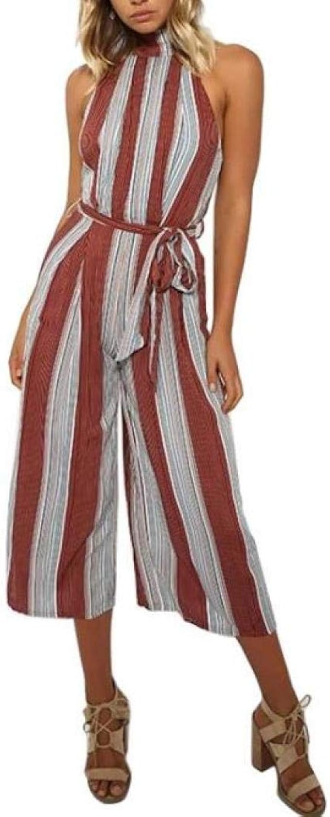 halter jumpsuits and rompers