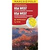 MARCO POLO Kontinentalkarte USA West 1:2 000 000: Pazifikküste, Sierra Nevada, Rocky Mountains: Wegenkaart 1:2 000 000 Landkaart – Gevouwen Kaart, 13 november 2019