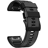 22mm watch band for garmin fenix 7 fenix 6 pro solar fenix 5 quick release dual color silicone watch strap for garmin instinct 2 solar forerunner 965 955 945 epix 2 pro
