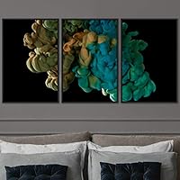 3 Piece Framed Canvas Wall Art Abstract Fluids Canvas Prints Home Artwork Decoration for Living Room,Bedroom - 16