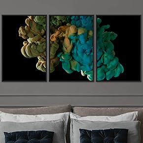 signwin 3 Piece Framed Canvas Wall Art Abstract...