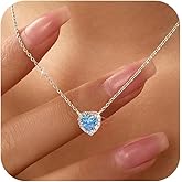 LOVECOM Valentines Gifts S925 Sterling Silver Heart Necklace for Women Dainty 14k Gold Plated CZ Infinity Double Cross Star Pendant Choker Necklaces Trendy Bead Chain Jewelry Gifts for Mom Daughter