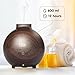 Extra Large Essential Oil Diffuser Holds a Big 20 FL OZ / 600 ml. Lasts All Night, Very Quiet. Mist Humidifier Aromatherapy Machine for Office Home Bedroom Study Yoga Spa (Dark Brown). â€¦