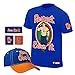 John Cena Respect Earn It Costume T-shirt Baseball Hat Headband Wristbands Boys Juvy-YS (6-8)