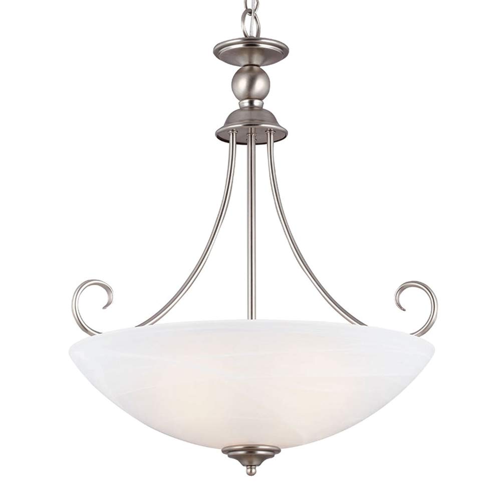 Seagull 66316 965 Three 66316 965 Three Light Pendant Pwt Nckl