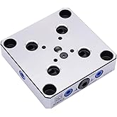 XinDian Quick Zero Point plate D52-D | &plusmn;0.005mm repeatability, 20kN clamping force, 58-62 HRC 20CrMnTi steel, standard 52x52mm holes.
