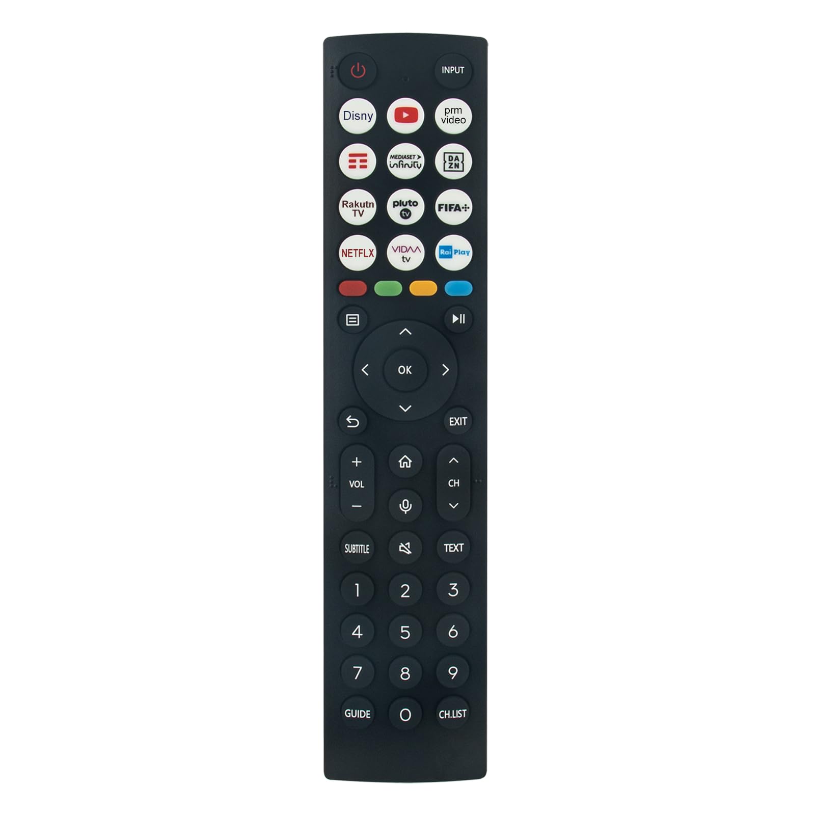 VINABTY ERF2N36 Replaced Voice Remote Control Applicable For Hisense TV 55A6BG/55A6CG/55A6DG/55A6DGCH/55A6EG/55A6FG/55A6GG/55A6HG/55A6EGCH/55A6BGTUK/55A6CGTUK/55A6EGTUK/55A6FGTUK1