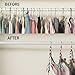 Wonder Hanger Platinum, Space-Saving Closet Organizers, 4 Pack, Chrome