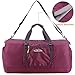 G4Free 60L Lightweight Foldable Duffel Bag Sports Gym Travel Duffel Overnight Weekend Bag Carry on Luggage Men Women (Purple)