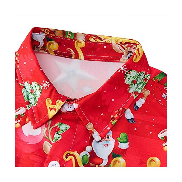 Enlifety Boys Girls Hawaii Shirt Cool Summer Casual Blouse Short Sleeve Button Down Tops Size 2-10T - Image 5