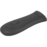 Lodge Silicone Hot Handle Holder for 9 Inch and Larger Skillets, Black | Heat-Resistant Cast Iron Skillet Handle Cover, Dishwasher-Friendly Silicone Grip Sleeve, Reusable Accessory
