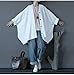 Yesno JG6 Women Tops Blouse Casual Plus Size Cocoon Model Double Layers Cotton Linen