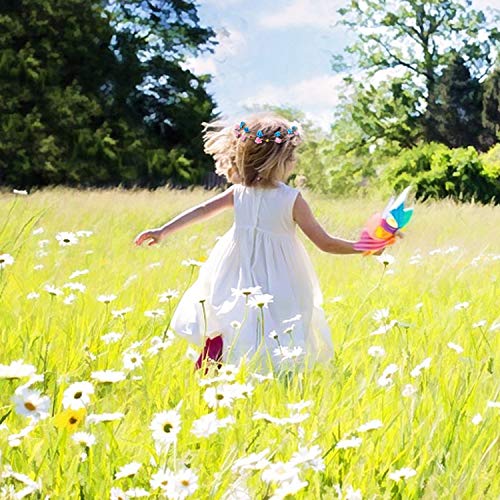 B bangcool LED Flower Crowns Headband, Light Up Flowers Wreath Hair Hoop Floral Headpiece Bulk Photograph Prop for Girls Women Wedding Graduation Festival Holiday Christmas Halloween Party(10PCS)