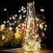 String Lights, DecorNova 2 Set of 19.7ft 60 LEDs IP44 Waterproof Super Bright Copper Wire Rope Lights with Timer for Home Bedroom Party Tree, 3AA Battery Case, Warm White