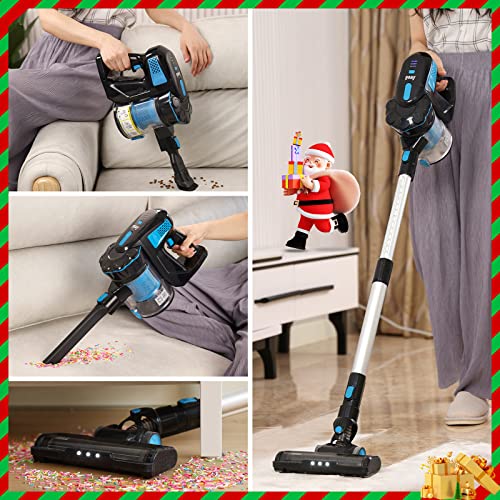 INSE Cordless Vacuum Cleaner, Powerful Stick Vacuum Up to 45min Runtime