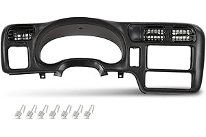 G-PLUS Double Din Dash Radio Bezel Fit For Chevy Blazer S10 GMC Jimmy Sonoma 1998 1999 2000 2001 2002 2003 2004 Black