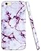 A-Focus Case for iPhone 6s Case, iPhone 6 Purple Marble Case, IMD Design Blood Stone Pattern Texture Soft Flexible TPU Slim Cover Case for iPhone 6 iPhone 6s 4.7 inch Glossy Purple