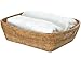 KOUBOO La Jolla Rattan Shelf Storage Basket,Towel Basket, Bathroom Basket, Home Storage, Bedroom Decorative, Shelf Decor & Organizer, Honey Brown