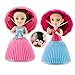 Evursua 2 Pack Scented Cupcake Dolls Toys with Surprise,Reversible Cake Transform to Mini Princess Doll (2 Pack)